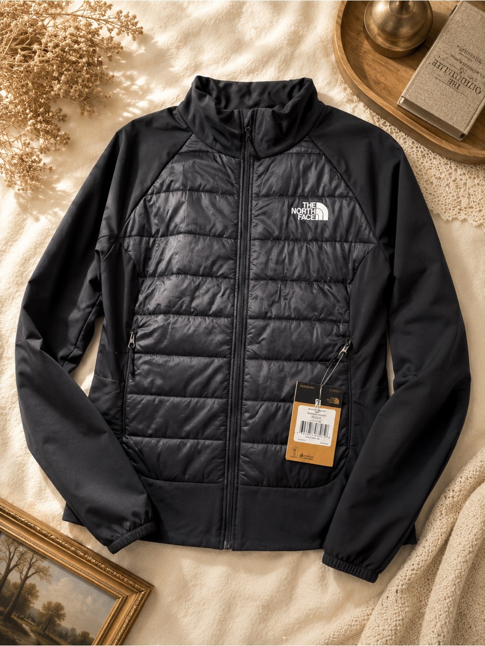 The North Face NWT Black Hybrid Insulated Jacket 1X Full Zip Lightweight